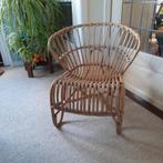 Vintage rotan stoel, Huis en Inrichting, Gebruikt, Ophalen of Verzenden, Bruin, Eén