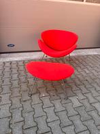 Artifort Orange slice F437 + hocker Pierre Paulin, Ophalen, Luxe design, Gebruikt, 75 tot 100 cm