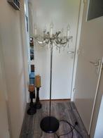 Elegante Staande Lamp met Kristallen, Huis en Inrichting, Lampen | Vloerlampen, Ophalen, Zo goed als nieuw, Glas, 150 tot 200 cm