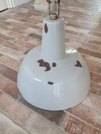 Oude emaille fabriekslamp., Huis en Inrichting, Lampen | Hanglampen, Ophalen, Gebruikt, Minder dan 50 cm
