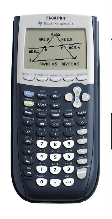 Rekenmachine TI- 84 Plus beschikbaar voor biedingen