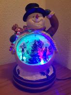 Sneeuwman met licht en draaiende boom. Nieuw, Diversen, Kerst, Ophalen of Verzenden, Zo goed als nieuw