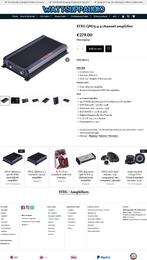 STEG QM75.4 4 kanaals versterker/ Auto versterker, Auto diversen, Autospeakers, Hifi-Focus, Aalsmeerderweg 173 1432 CL, Aalsmeer