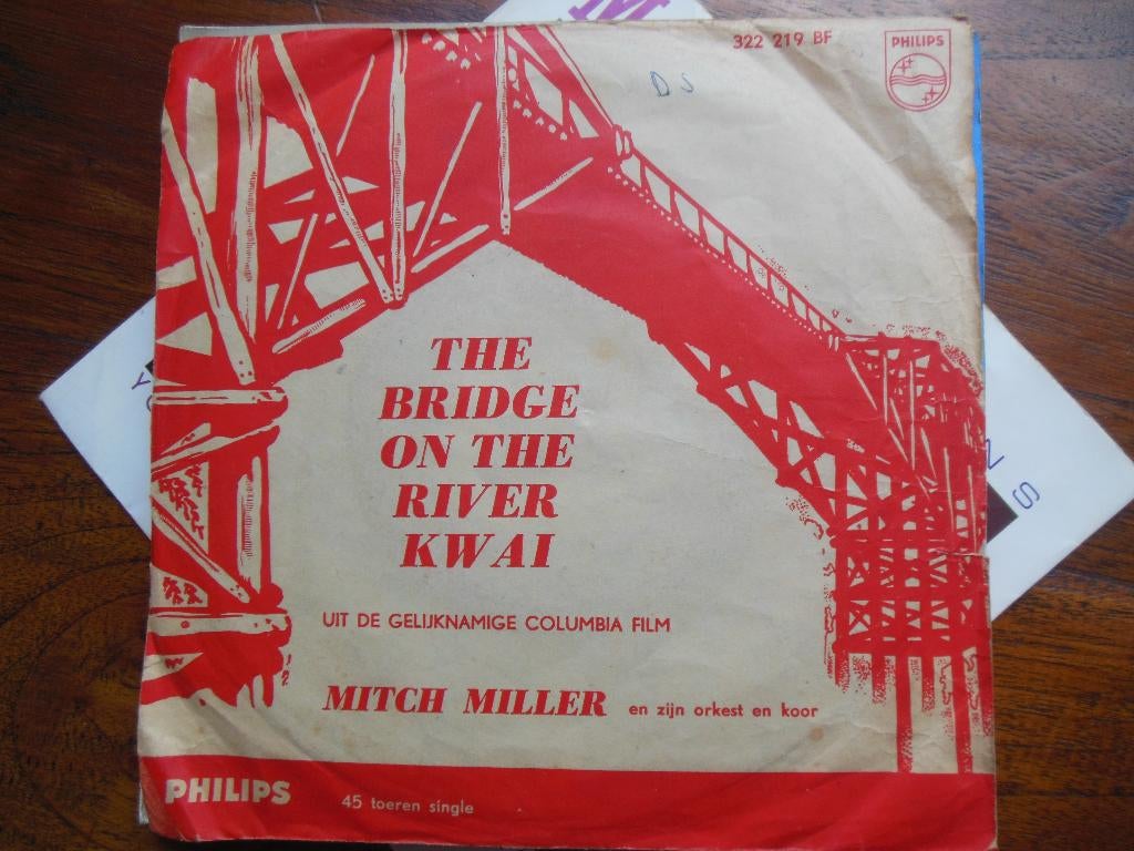 single mitch miller 45rpm the bridge on the river kwai 7'', Cd's en Dvd's, Vinyl Singles, Gebruikt, 7 inch, Single, Ophalen of Verzenden