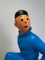 Groot Kuifje in de vaas beeld Blauwe Lotus, Verzamelen, Ophalen, Beeldje of Figuurtje, ., Zo goed als nieuw