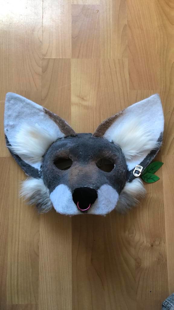 Waterproof wolf mask!, Hobby en Vrije tijd, Kostuums, Theaterbenodigdheden en LARP, Zo goed als nieuw, Ophalen of Verzenden