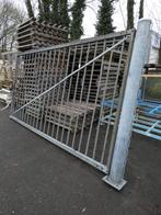 Gegalvaniseerde poort, Ophalen, Met poort, Gebruikt, Spijlenhekwerk