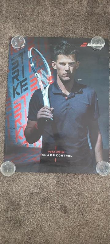 Poster Tennis Dominic Thiem beschikbaar voor biedingen