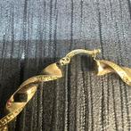 14k gouden wokkels oorbellen nieuw, Ophalen of Verzenden, Nieuw, Goud