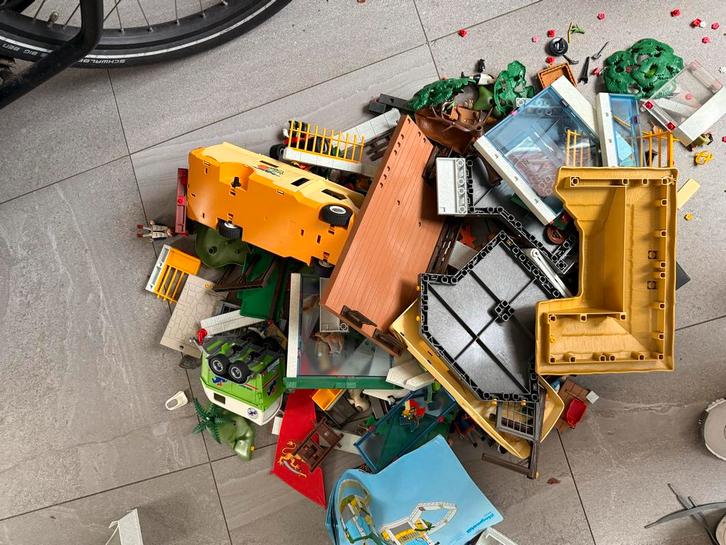 Grote partij Playmobil - 8kg - Auto, dierentuin, Kinderen en Baby's, Speelgoed | Playmobil, Gebruikt, Los playmobil, Ophalen