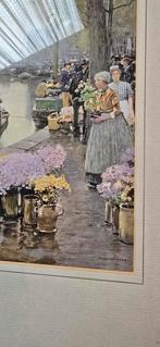 Hans Herrmann - Bloemenmarkt in Holland, Ophalen of Verzenden
