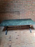 Vintage, jaren 60, marmeren salontafel en bijzettafeltjes, Overige materialen, Gebruikt, Minder dan 50 cm, Rechthoekig
