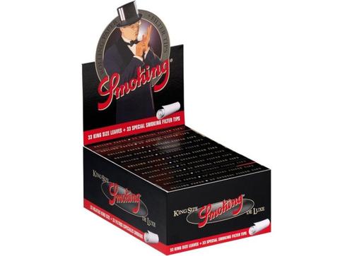 Smoking Deluxe King Size Slim 2-In-1 vloei lange vloei, Verzamelen, Rookartikelen, Aanstekers en Luciferdoosjes, Nieuw, Ophalen of Verzenden