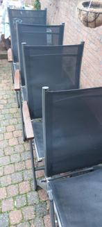 3 Tuinstoelen, Tuin en Terras, Ophalen, Gebruikt, Kunststof, Verstelbaar