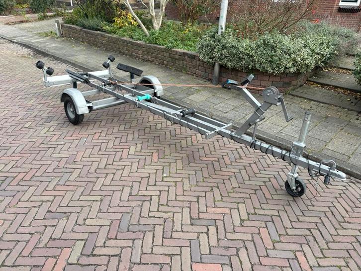 Atlanta boot trailer aanhanger kar motorboot rib bootje 4M., Watersport en Boten, Boottrailers, Gebruikt, Overige typen, Minder dan 1500 kg