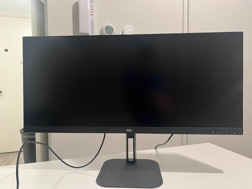 AOC U34V5C/BK Monitor, Computers en Software, Monitoren, Nieuw, 61 t/m 100 Hz, DisplayPort, HDMI, USB-C, Gaming, Ingebouwde speakers