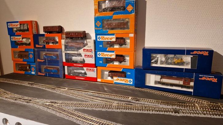 Complete NS rangeerbaan Uitgebreide Inglenook modelspoorbaan, Hobby en Vrije tijd, Modeltreinen | H0, Zo goed als nieuw, Gelijkstroom