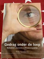 Gedrag onder de loep. Methodisch observeren., Nieuw, Ophalen of Verzenden, Sociale psychologie, Frits Goossens