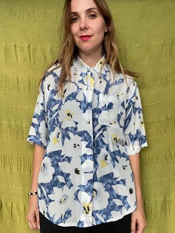 Vintage blouse - 2nd choice - bloemenprint - 38/M beschikbaar voor biedingen