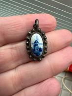 Delfts blauw kettinghanger met molen afbeelding, Sieraden, Tassen en Uiterlijk, Antieke sieraden, Verzenden, Overige materialen