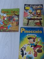 3x Walt Disney Cinderella, Pinocchio, Robin Hood, Ophalen of Verzenden, Gelezen, Walt Disney, Sprookjes