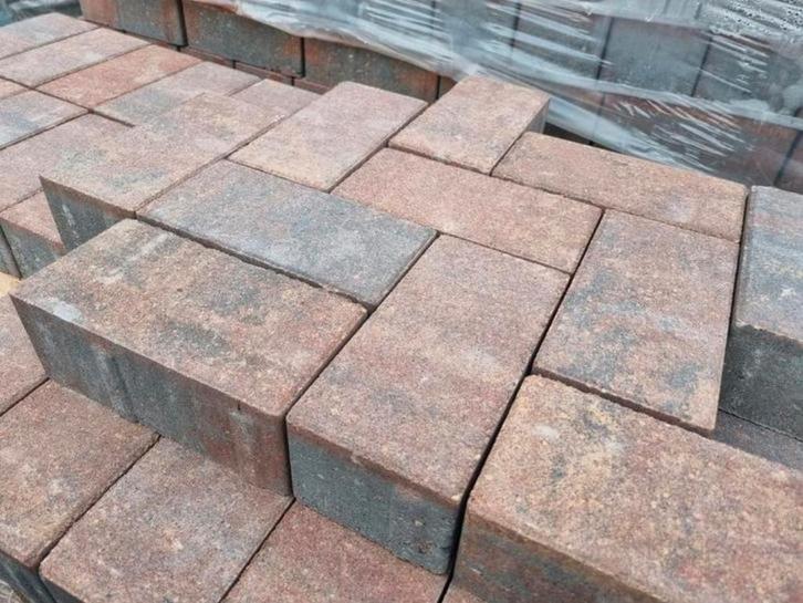 Prachtige klinkers! Geïmpregneerd warm kleurenpalet.s-partij, Tuin en Terras, Tegels en Klinkers, Nieuw, Klinkers, Beton, 10 m² of meer