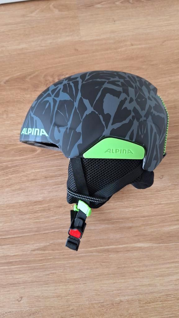 Alpina Pizi skihelm voor kinderen - maat 46-51 cm, Sport en Fitness, Skiën en Langlaufen, Zo goed als nieuw, Overige typen, Skiën
