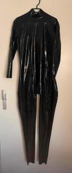Catsuit met schouderritsen / Latex / Maat L, Verzenden, Zwart, Overige typen