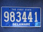 Delaware nummerplaat kentekenplaten nummerplaten, Verzamelen, Ophalen of Verzenden, Gebruikt, Auto's