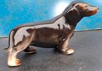 Tekkel. Porselein. Vintage. 15/7.5 cm, Ophalen, Zo goed als nieuw, Hond of Kat, Beeldje of Figuurtje