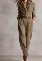 Jumpsuit mt L, Kleding | Dames, Jumpsuits, Ophalen of Verzenden, Zo goed als nieuw, Maat 42/44 (L), Beige