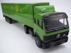 Lion Toys - Mercedes EPS + huiftrailer '' Technische Unie '', Hobby en Vrije tijd, Ophalen of Verzenden, Zo goed als nieuw, Bus of Vrachtwagen