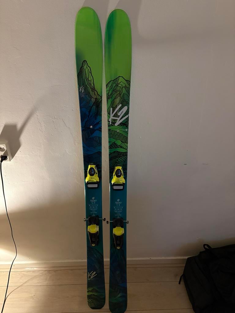 K2 All-Mountain Rocker Ski's 170cm + Rossignol Bindingen, 160 tot 180 cm, Gebruikt, Carve, Skiën