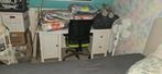 Ikea Hemnes Bureau - Wit, Ophalen of Verzenden, Gebruikt, Tweepersoons, Stapelbed