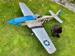 Hangar 9 P-51 Blue Nose 60 inch zgan, Hobby en Vrije tijd, Ophalen, Zo goed als nieuw, Elektro