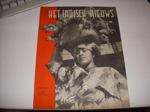 Tijdschrift Het Indisch Nieuws december 1945, Suriname, Boeken, Tijdschriften en Kranten, Gelezen, Overige typen, Ophalen of Verzenden