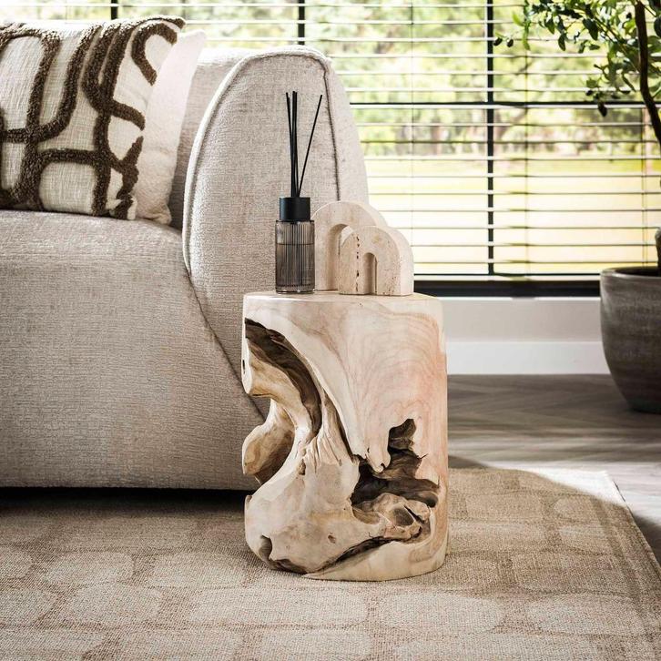 Sculptura bijzettafel (Internet retour), Huis en Inrichting, Tafels | Bijzettafels, Nieuw, Rond, 45 tot 60 cm, Minder dan 55 cm