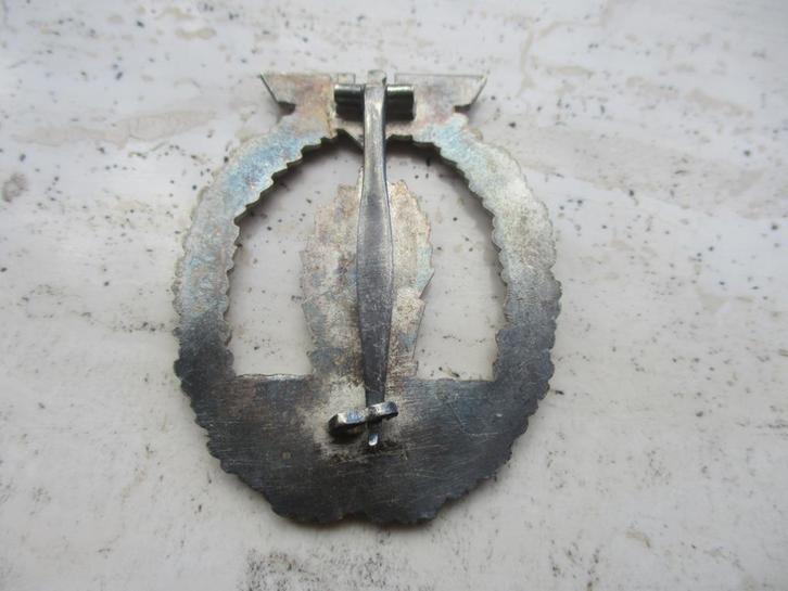 Kriegsmarine Minesuch abzeichen Otto Schickle tombak!, Verzamelen, Militaria | Tweede Wereldoorlog, Marine, Lintje, Medaille of Wings