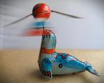 Blik Speelgoed antiek~Zeehond Circus en Vogel + sleutel, Antiek en Kunst, Antiek | Speelgoed, Ophalen of Verzenden