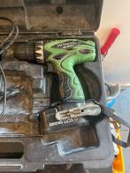 Hitachi 12V Accuboormachine met Accu en Zaklamp, Gebruikt, Variabele snelheid, Ophalen of Verzenden, Boor- en Schroefmachine