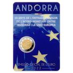 2 euro Andorra 2022 - 10 jaar euro (CoinCard), Postzegels en Munten, 2 euro, Setje, Ophalen of Verzenden, Overige landen