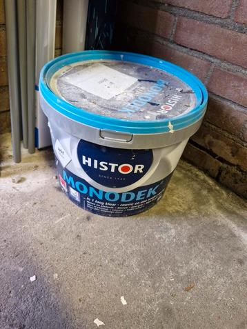 Witte monodek verf histor 10 liter  beschikbaar voor biedingen