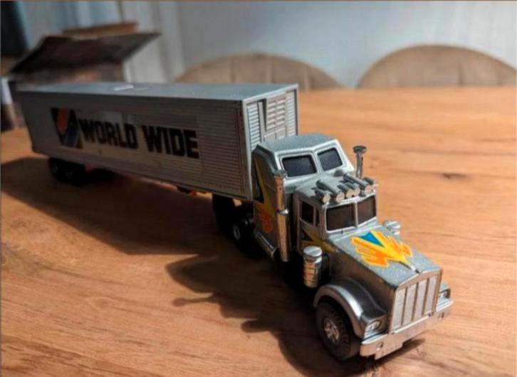 Truck Trailer tank/carrier set van SZE TOY HongKong, Antiek en Kunst, Antiek | Speelgoed, Ophalen of Verzenden