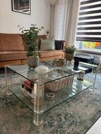 Design glazen salontafel, 100 tot 150 cm, Minder dan 50 cm, Rechthoekig, 50 tot 100 cm