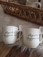 Zgan cappuccino  riviera maison kopjes, Huis en Inrichting, Keuken | Servies, Ophalen of Verzenden, Zo goed als nieuw, Overige stijlen