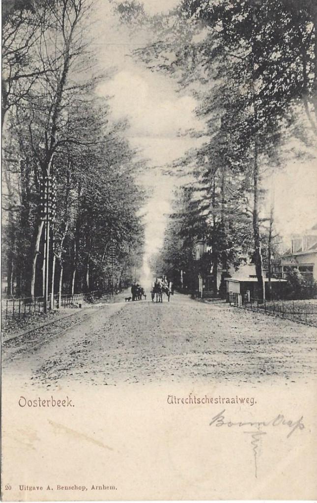 Oosterbeek (Gld.) Utrechtschestraatweg, Volk, gelopen 1903, Ophalen of Verzenden, Voor 1920, Gelopen, Gelderland