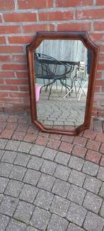 Mahonie lijst met Spiegel., Antiek en Kunst, Ophalen of Verzenden, Rechthoekig, 50 tot 100 cm, Minder dan 100 cm