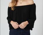 Zwarte topje maat 34 xs, Verzenden, Zwart, Zo goed als nieuw, Zonder mouw