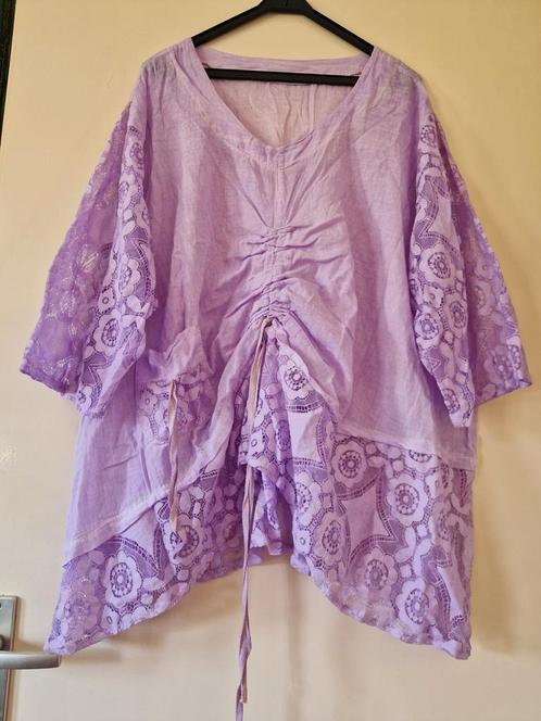 Als nieuw! Moonshine lila luchtige kanten a lijn blouse, Kleding | Dames, Grote Maten, Zo goed als nieuw, Blouse of Tuniek, Paars