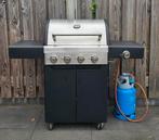 Grote gasbarbecue met 4 grillzones en 1 kookzone, Ophalen, Gebruikt